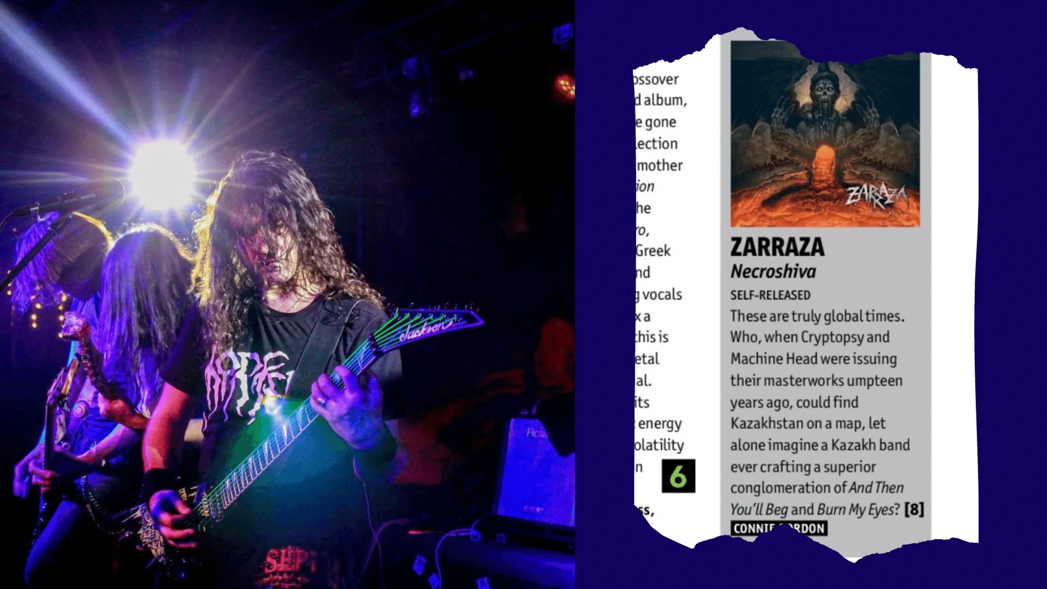 Instagram: @zarraza_official; Metal Hammer review