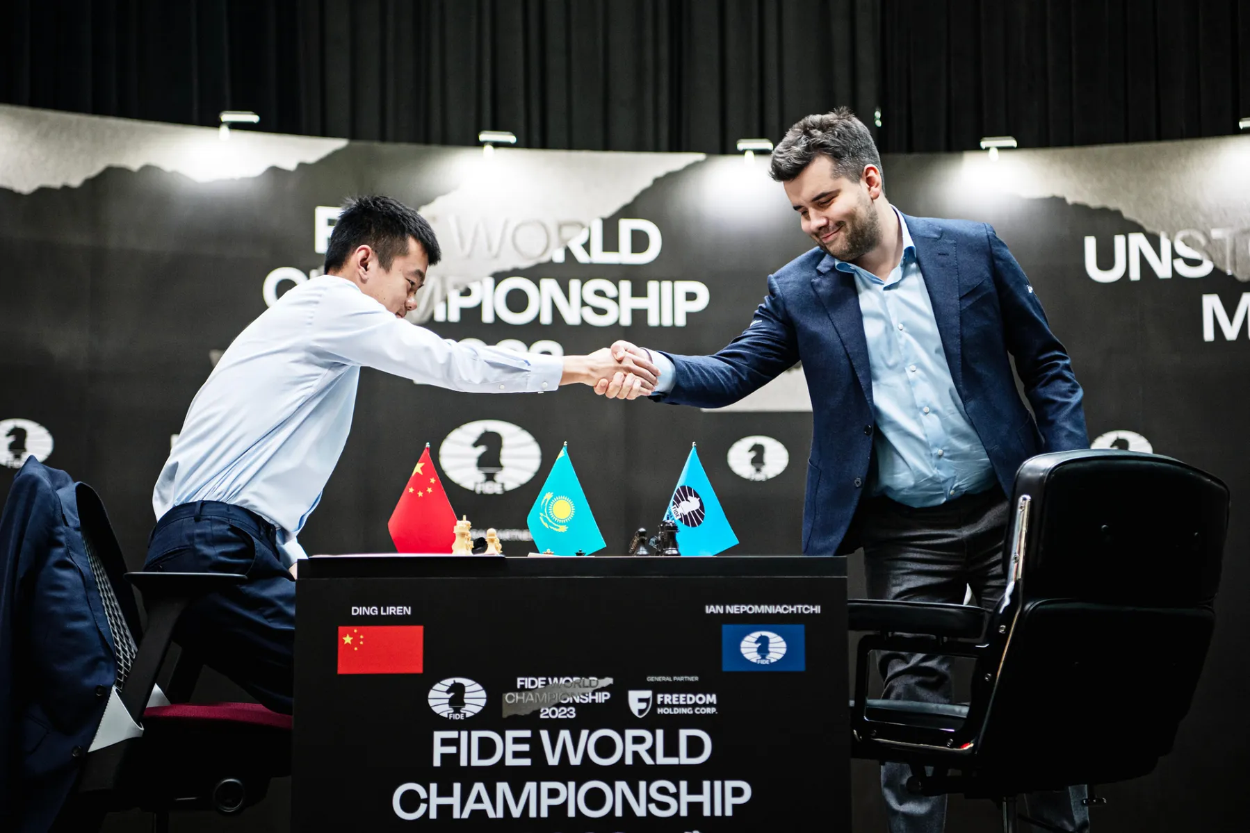 Ian Nepomniachtchi vs Ding Liren, GAME 2, FIDE World Chess Championship  2023