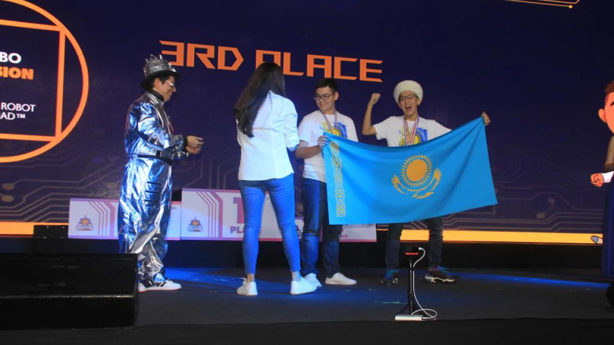 Kazakhstan's national robotics team