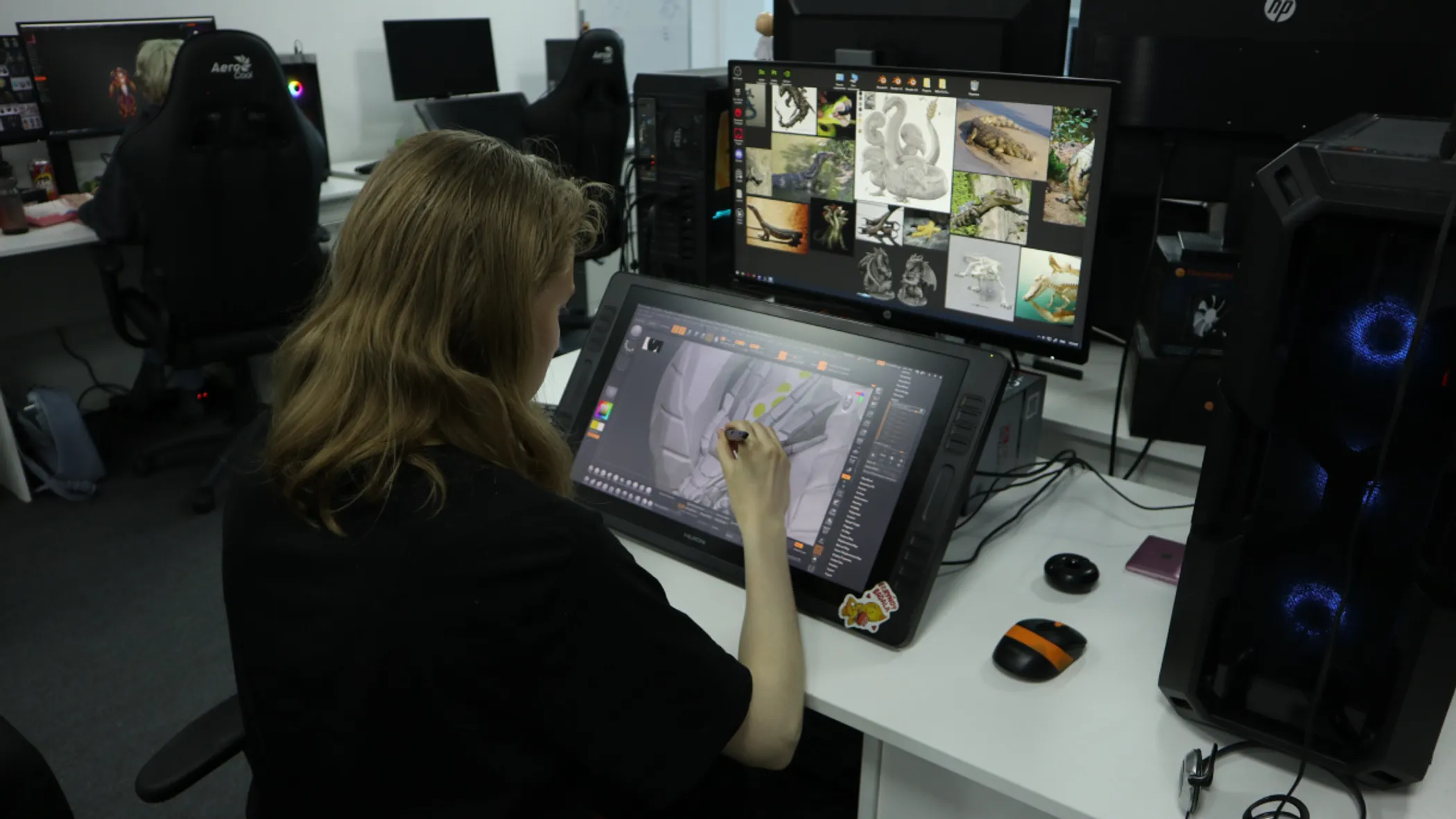 Animators working on designs for Golden Tides (credit: Gleb Klimenko)