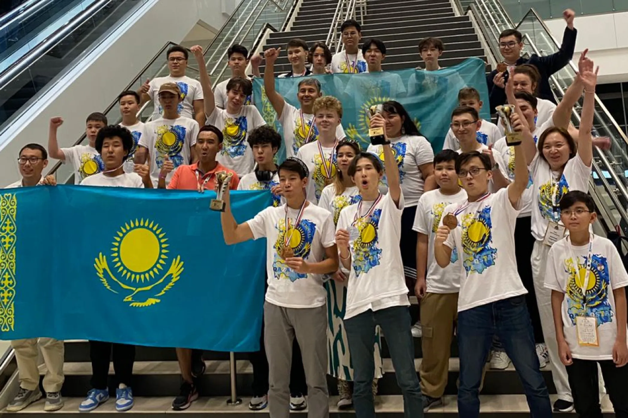 Kazakhstan's national robotics team