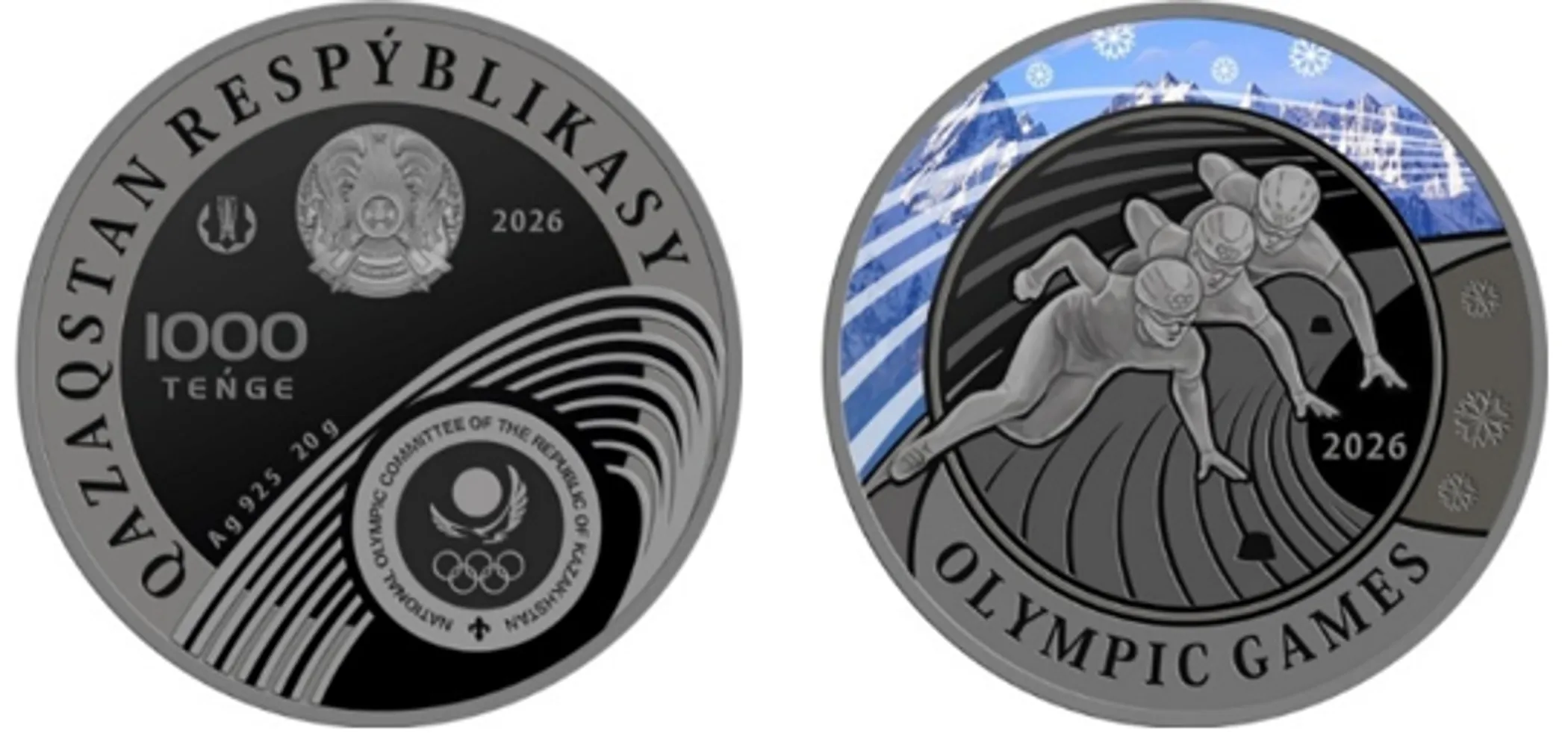 Монета OLYMPIC GAMES 2026. SHORT TRACK