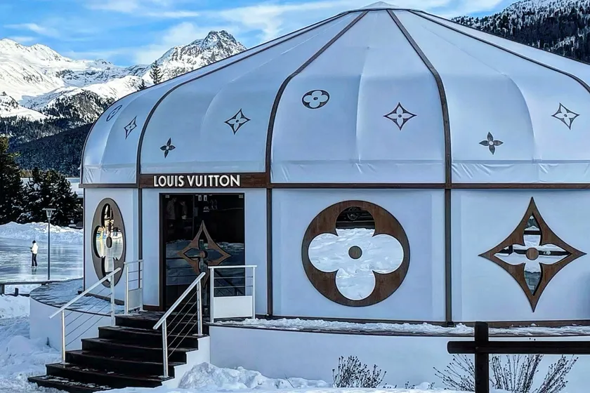 Louis Vuitton Opens Pop-up Store in Courchevel France on Dec 13