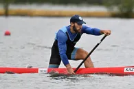 Timofey Yemelyanov  won bronze in the canoe 1,000-meter race (sourse: The National Olympic Committee of Kazakhstan)