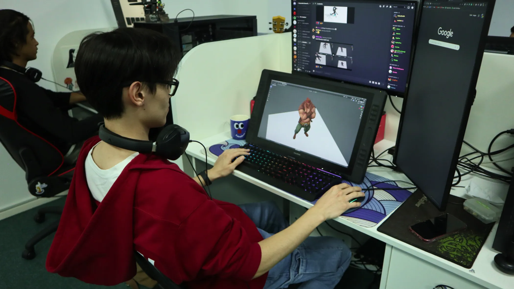 Animators working on designs for Golden Tides (credit: Gleb Klimenko)