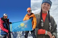 Collage by QazMonitor (source: Kazakh Everest Team)