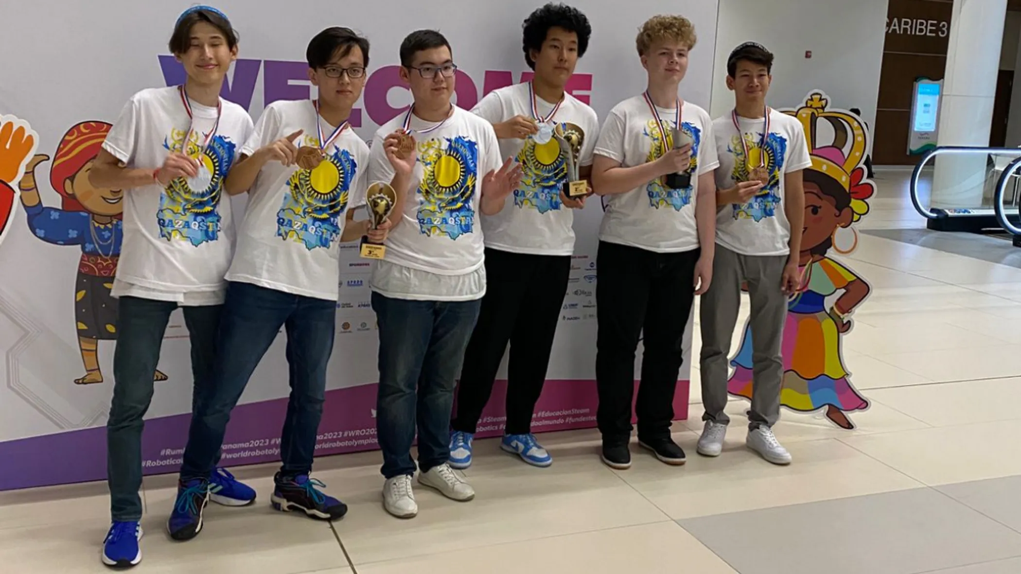 Kazakhstan's national robotics team