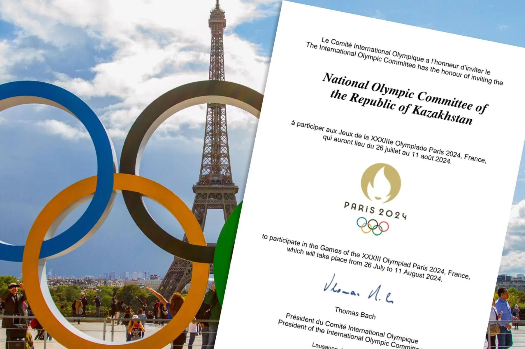 Paris 2024 Olympic Games – from 26 July to 11 August 2024