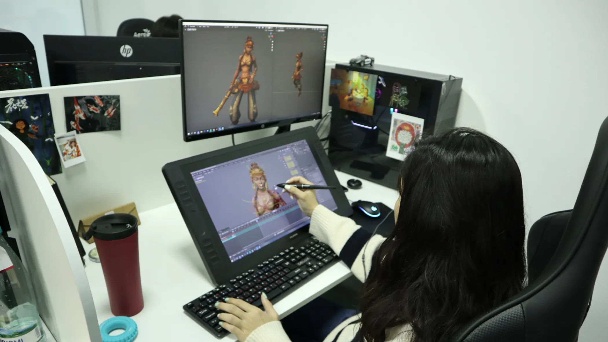 Animators working on designs for Golden Tides (credit: Gleb Klimenko)